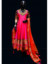 Net Anarkali Suit